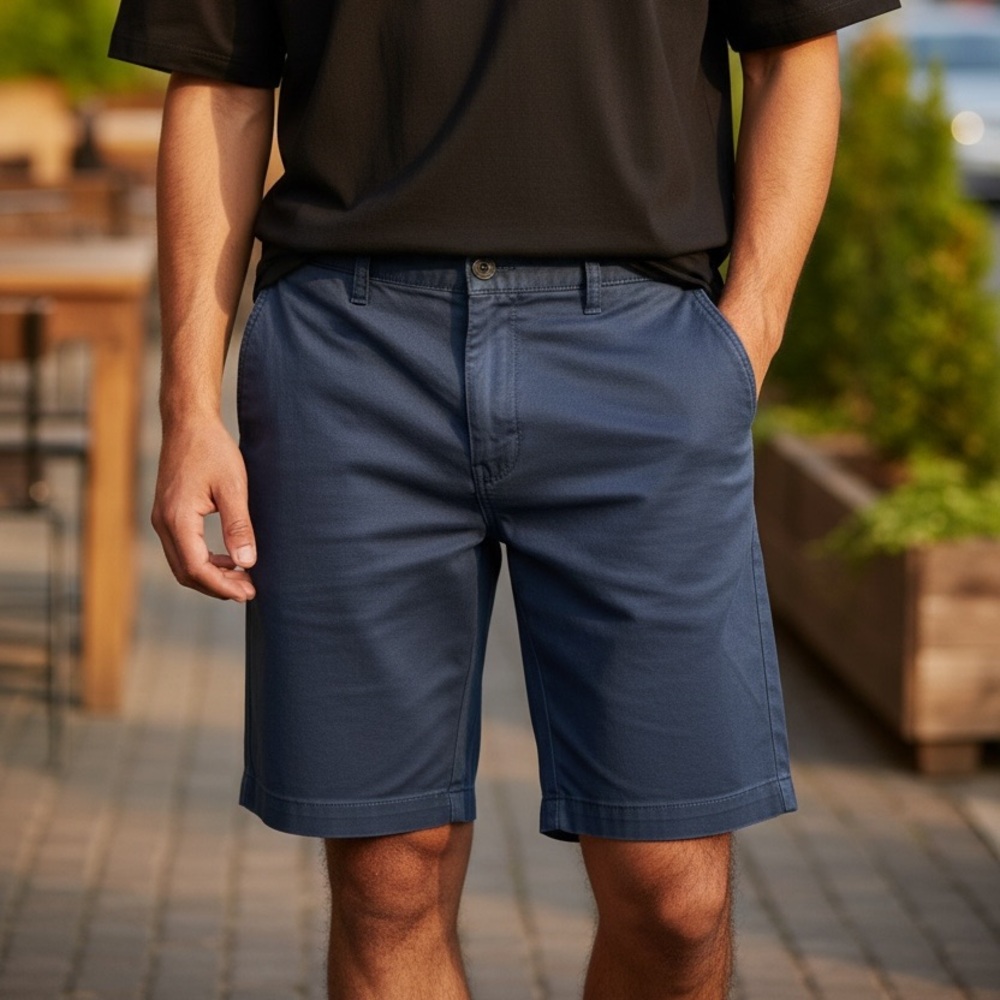 Aeropostale Dark Blue Flat Front Shorts